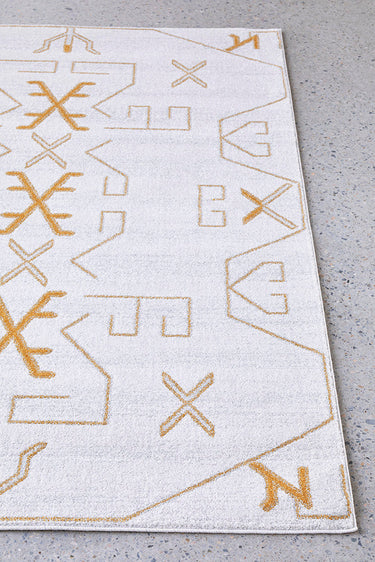 Cala Paradise Cream & Gold Modern Rug